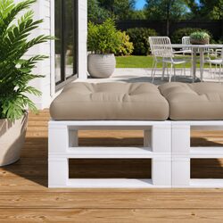 Elevate Your Space with a Taupe Pallet Cushion 50x50x12 cm