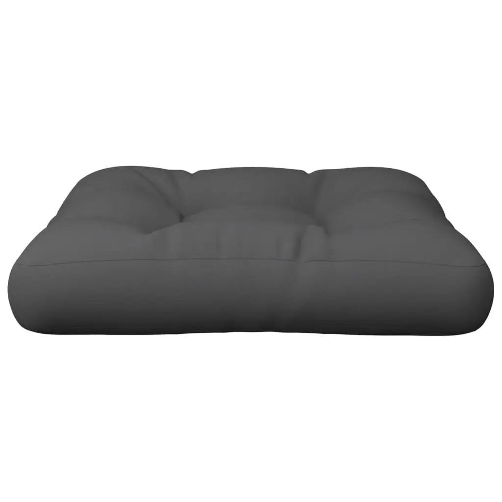 Pallet Cushion 60x60x12 cm Anthracite Durable Polyester Soft Filling Outdoor Indoor Seat Pad