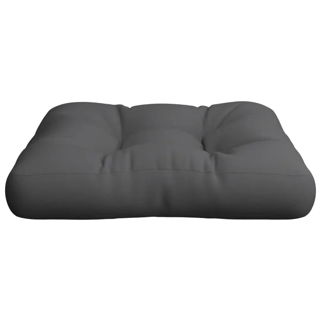 Pallet Cushion 60x60x12 cm Anthracite Durable Polyester Soft Filling Outdoor Indoor Seat Pad