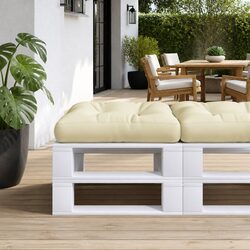Cream Pallet Cushion 60x60x12 cm