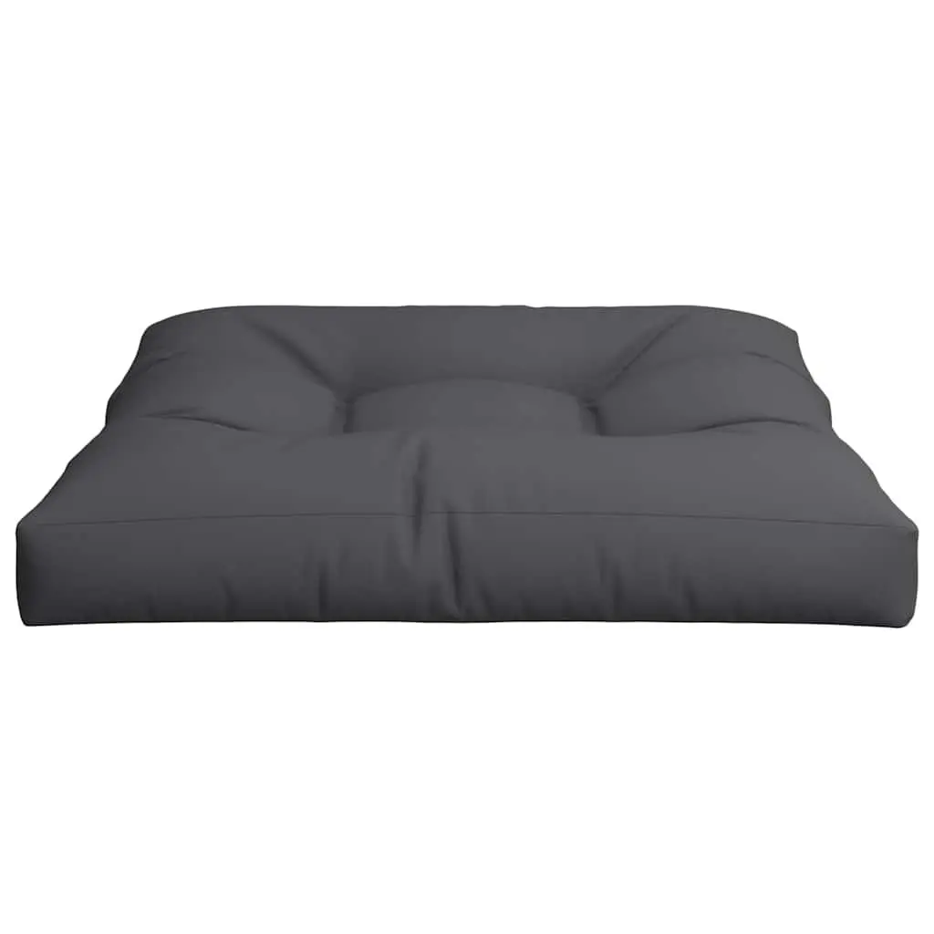 Pallet Cushion 70x70x12 cm Black Outdoor Garden Sofa Seat Pad Polyester