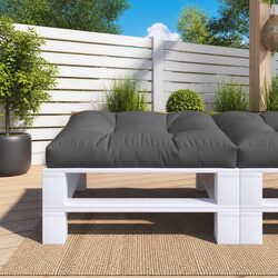 Transform Your Space with Anthracite Pallet Cushion 80x80x12 cm