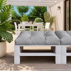 Enhance Your Space with a 80x80x12 cm Grey Pallet Cushion
