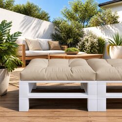 Enhance Your Space with a Taupe Pallet Cushion 80x80x12 cm