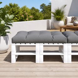 Grey Pallet Cushion 120x80x12 cm for Your Garden Oasis