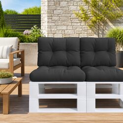 Black Outdoor Pallet Cushion 60x40x12 cm for Your Space