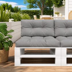 Grey Pallet Cushion 70x40x12 cm for a Cozy Space