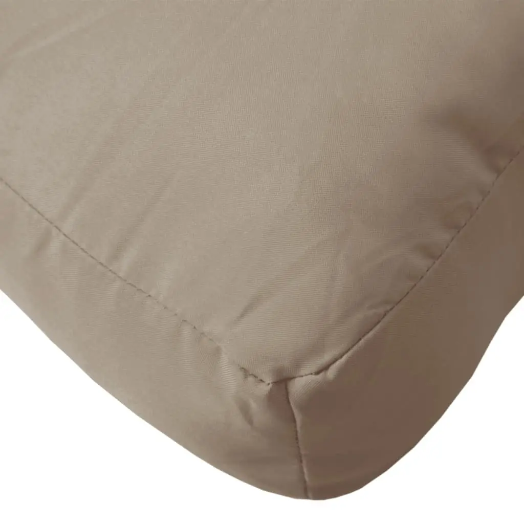 Pallet Cushions 2 pc Set Taupe Fabric Outdoor Garden Sofa Seat Pad