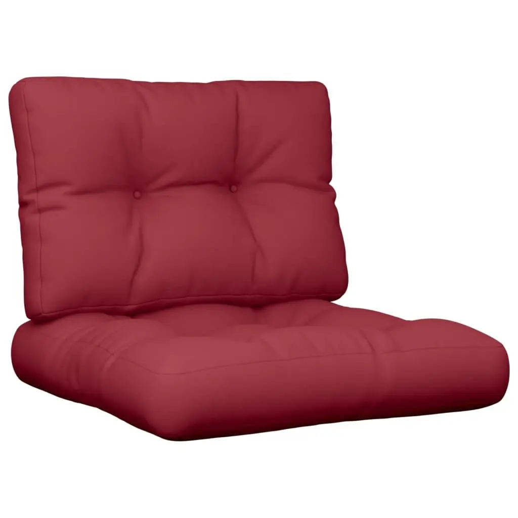 Pallet Cushions 2 pcs Red Outdoor Garden Furniture Sofa Seating Pads