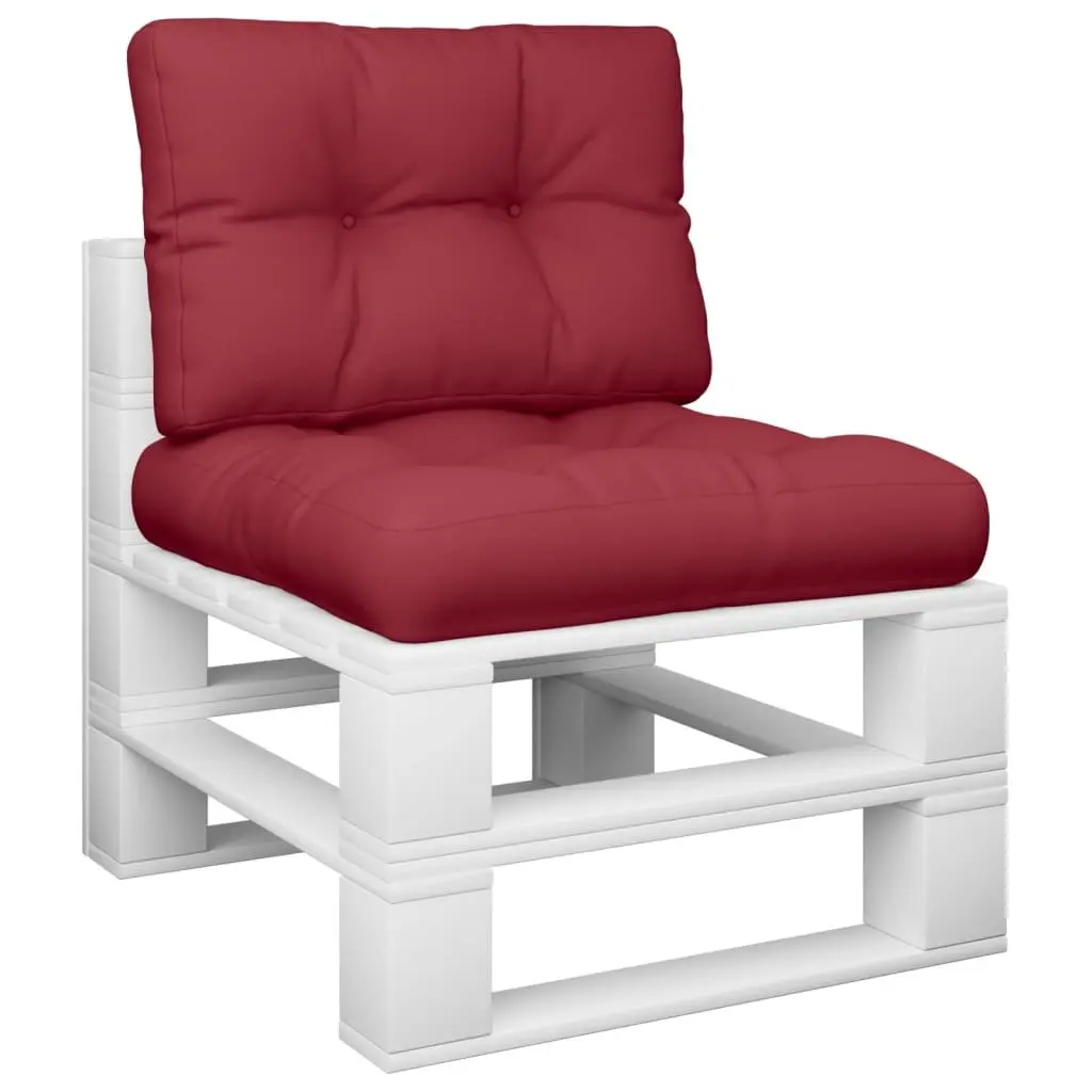 Pallet Cushions 2 pcs Red Outdoor Garden Furniture Sofa Seating Pads