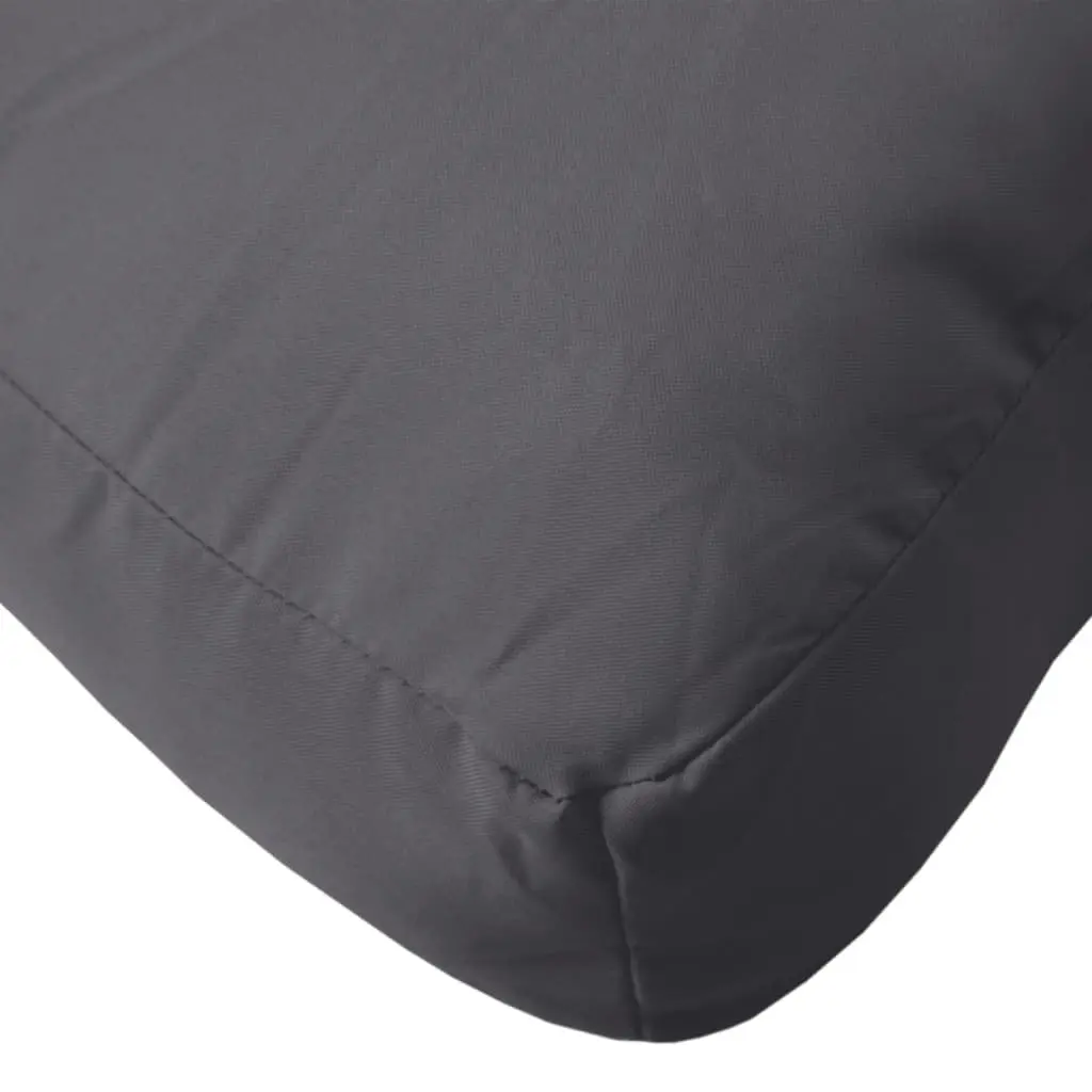 Pallet Cushions 2 Pieces Anthracite Durable Polyester Fabric Soft Filling
