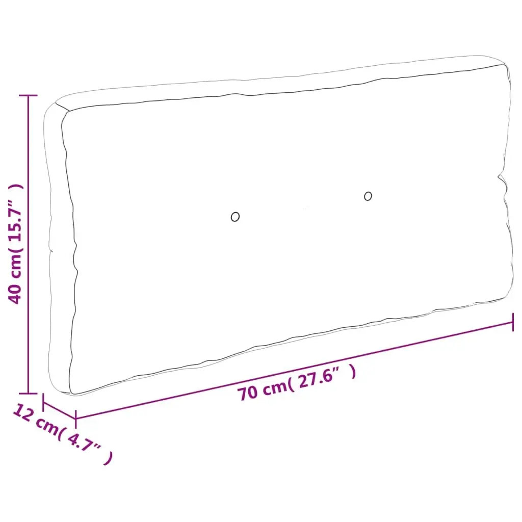 Pallet Cushions 2 Pieces Anthracite Durable Polyester Fabric Soft Filling