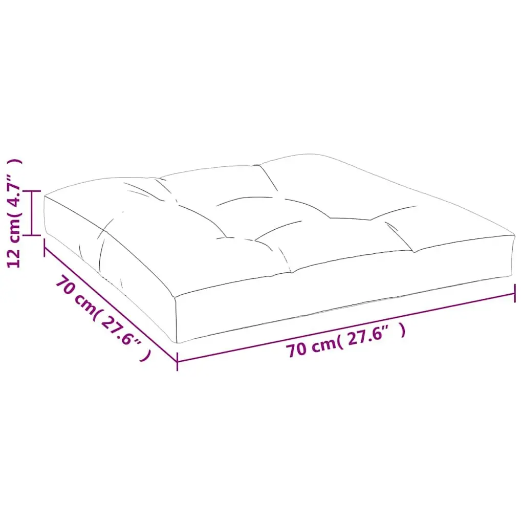 Outdoor Sofa Cushions 2 Piece Black Garden Decorative Pad Soft Support
