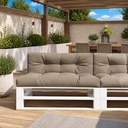 Stylish 2-Piece Taupe Pallet Cushion Set for Versatile Use