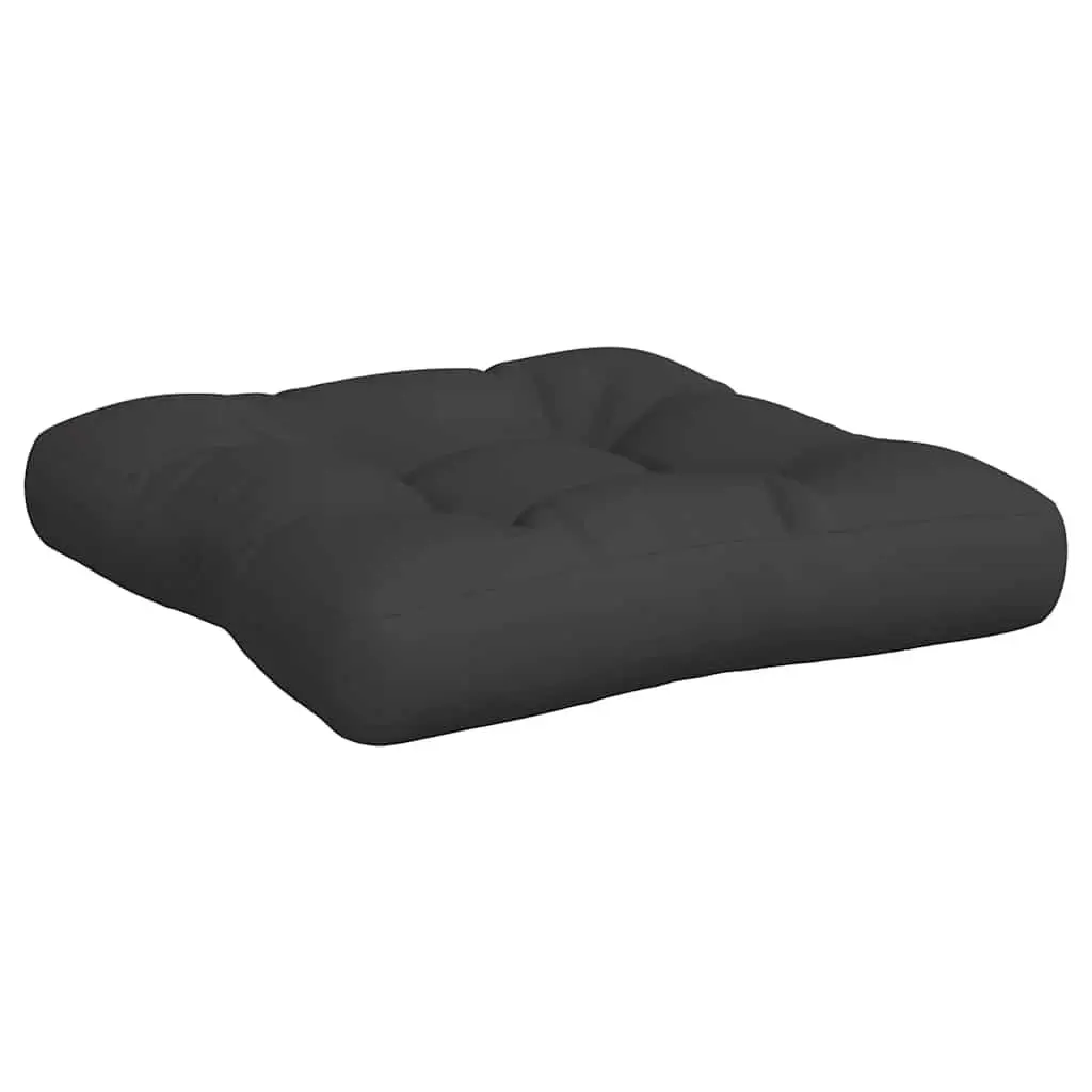 Pallet Cushions 2 pcs Black Outdoor Garden Sofa Seat Pad Filling Comfort