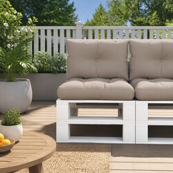 Elevate Your Outdoor Space with Taupe Pallet Cushions