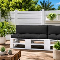 Stylish Black Pallet Cushions: Upgrade Your Seating Area