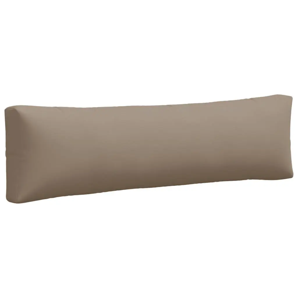Pallet Cushions 2 pcs Taupe Soft Filling UV Resistant Water Resistant