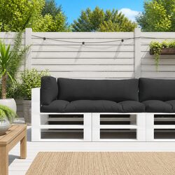 Enhance Your Space with Black Pallet Cushions - 3 pcs