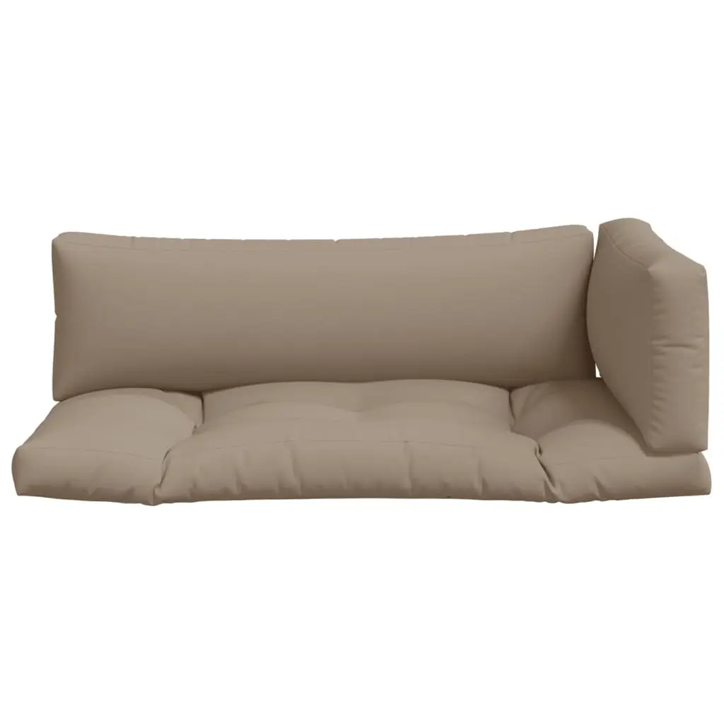 Pallet Cushions 3 Pieces Taupe Outdoor Garden Furniture Seat Pad Comfort