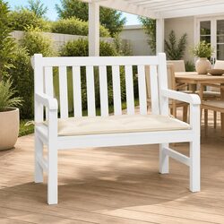 Elevate Your Outdoor Space with a Cream Garden Bench Cushion 100x50x7cm