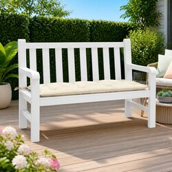 Cream Outdoor Cushion for Garden Bench or Patio Furniture