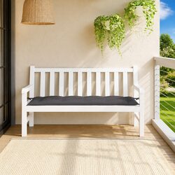 Garden Bench Cushion Anthracite 150x50x7cm Outdoor Patio Seat Pad