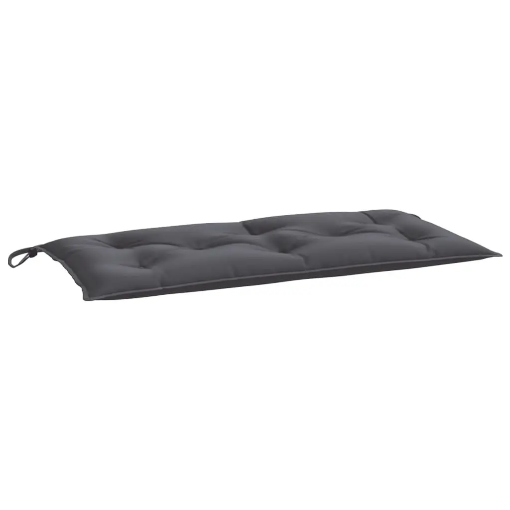 Garden Bench Cushions 2 Pack Anthracite Water-Resistant Oxford Fabric Non-Slip