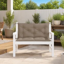 Outdoor Bench Cushions: 2 pcs Water-Resistant Taupe