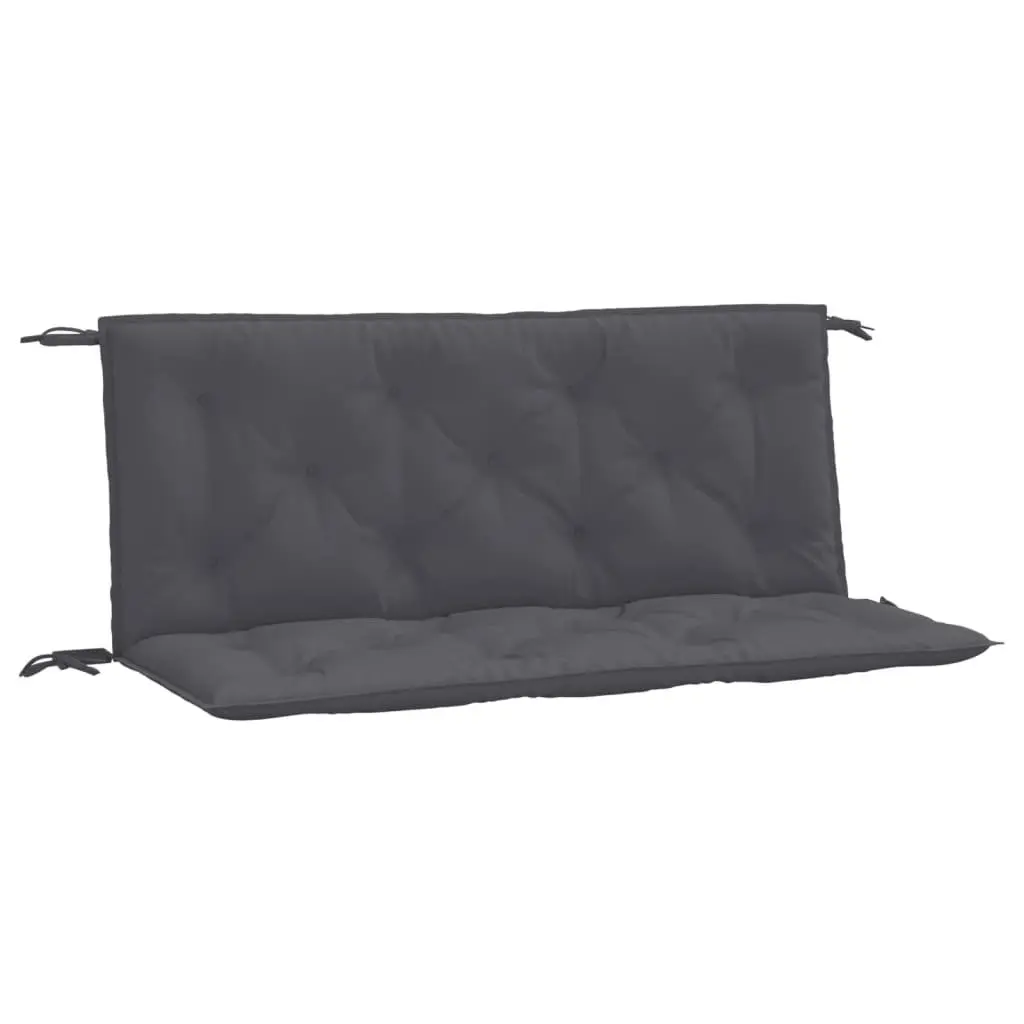 Garden Bench Cushions 120x50cm 2pcs Oxford Fabric Anthracite Water-Resistant Non-Slip