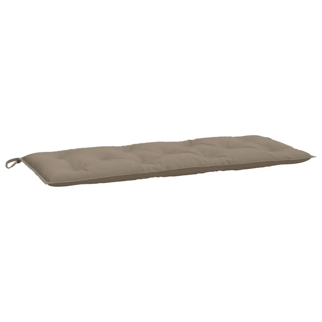 Garden Bench Cushions 2 Piece Taupe Water Resistant Durable Oxford Fabric