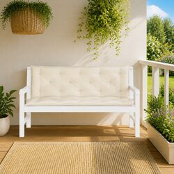 Elevate Your Space with Cream Garden Bench Cushions 2 Pieces