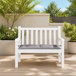 Stylish Garden Bench Cushion 110x50x7cm Grey for Outdoor Use
