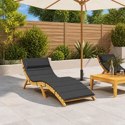 Elevate Your Space with This Black Outdoor Lounger Cushion