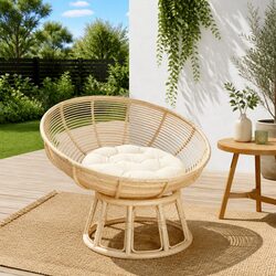 Cream Round Cushion 60cm