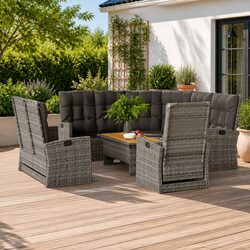 Enhance Your Outdoor Space with a 4 Piece Garden Lounge Set