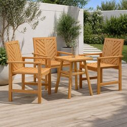 Transform Your Outdoor Space with 3 Acacia Wood Chairs