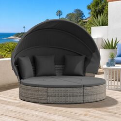 Elevate Your Garden with a Stylish Canopy Lounge Bed