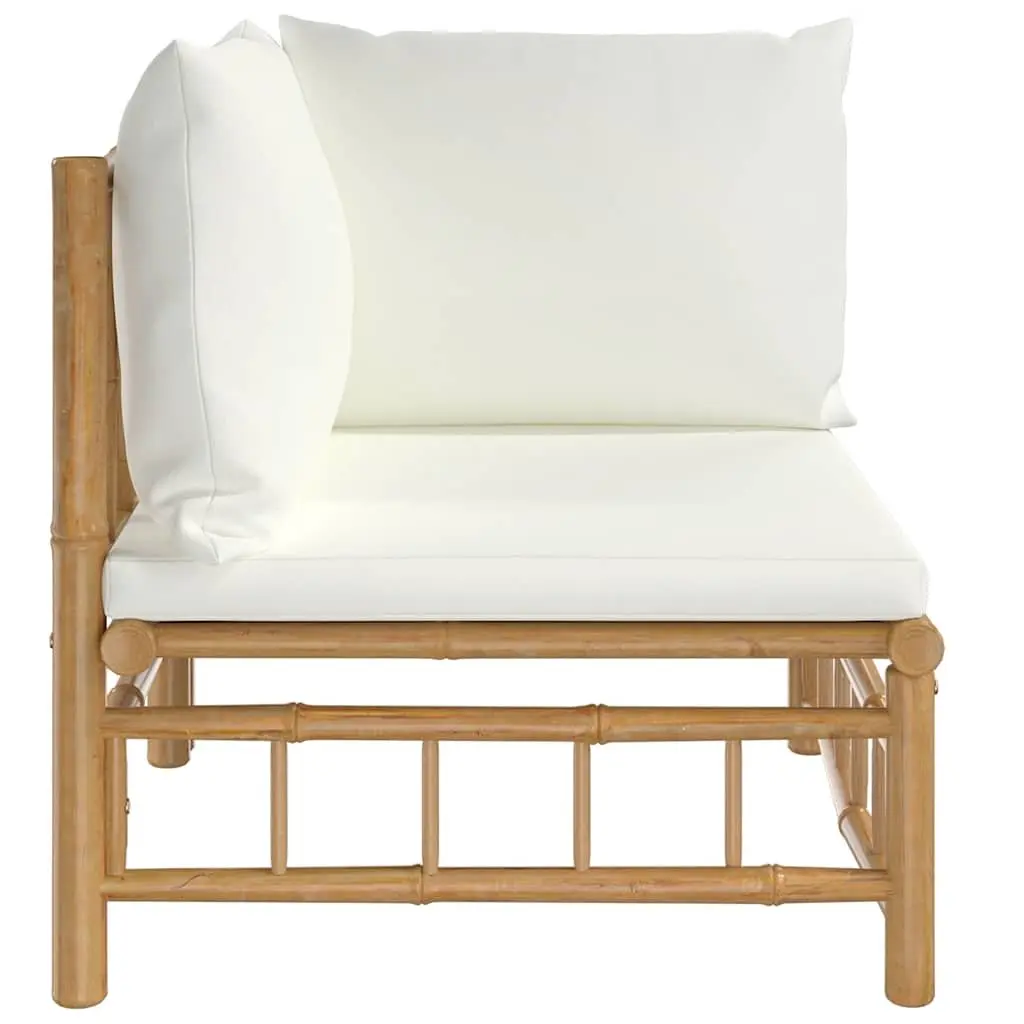Outdoor Corner Sofa Set with Cushions and Backrest