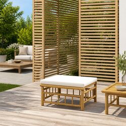 Upgrade Your Outdoor Space with This Bamboo Footstool
