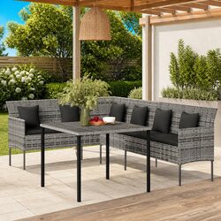Elevate Your Outdoor Space with a Grey Dining Set