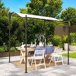 Enhance Your Space with Cream Canopy 2x2.3m Outdoor Gazebo