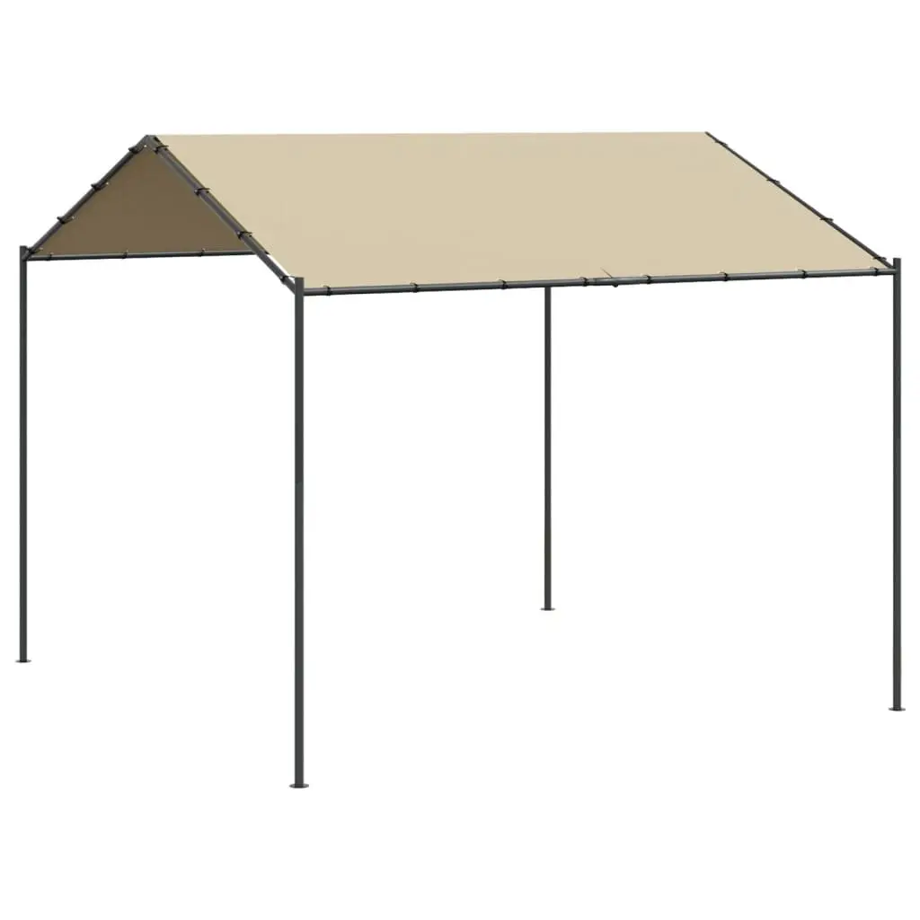 Canopy Tent 4x4m Beige Outdoor Garden Gazebo Patio Shelter Steel Frame