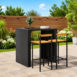 Enhance Your Space with Stylish Black Bar Stools 2 pcs