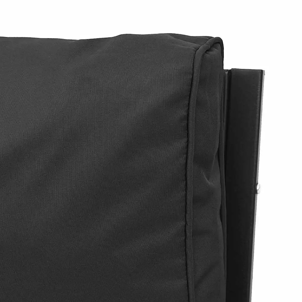 Outdoor Garden Chairs Set 2 pcs Steel Frame with Cushions Curved Armrests