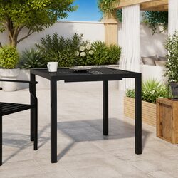 Outdoor Dining Table Anthracite 80x80cm for Patios