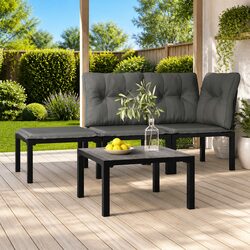 Enhance Your Patio with a 55x55x31cm Grey Coffee Table