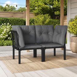 Enhance Your Outdoor Space with 2 pcs Garden Corner Chairs