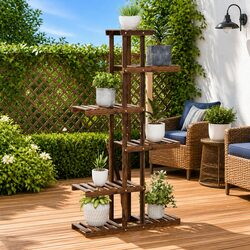 Elegant Plant Stand for Home and Garden 75x25x140.5cm