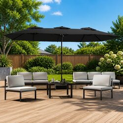 Enhance Your Outdoor Space with an Anthracite Double-Head Parasol
